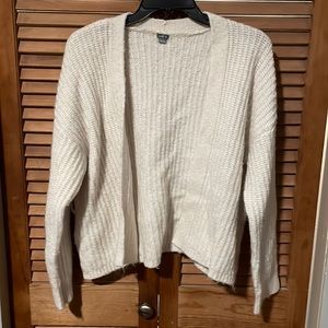 aerie white cardigan, size M